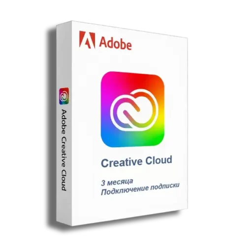 Adobe Creative Cloud 3 месяца Подключение подписки