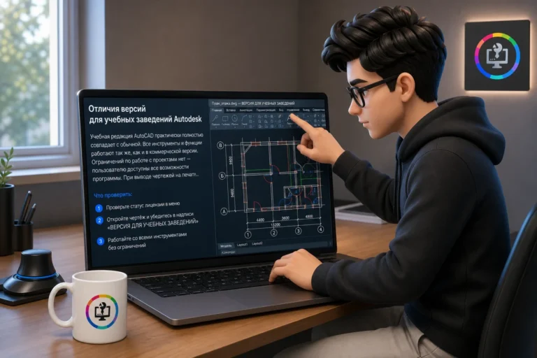 Отличия версий для учебных заведений Autodesk