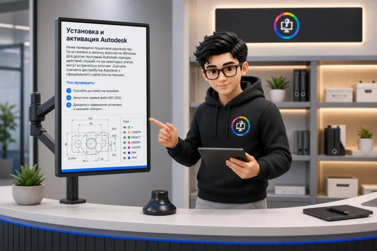 Установка и активация Autodesk