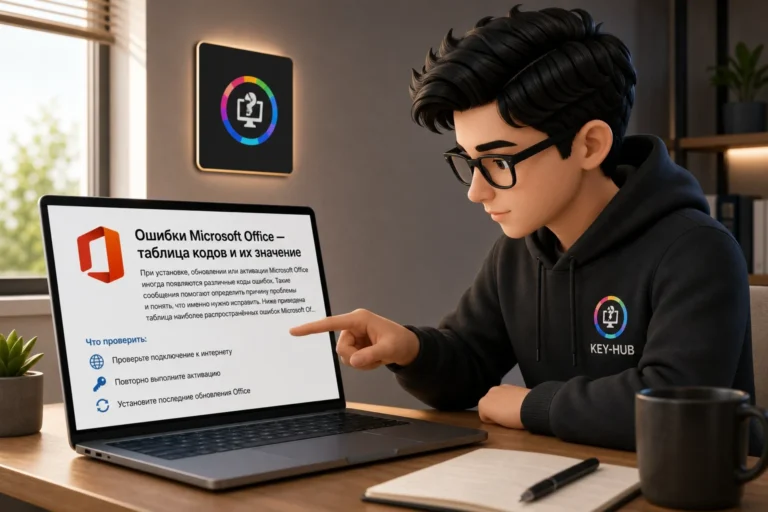 Ошибки Microsoft Office — таблица кодов и их значение