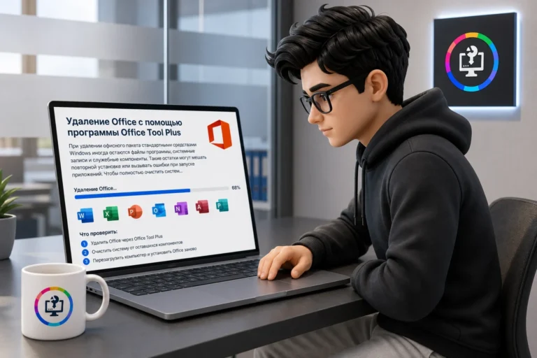 Удаление Office с помощью программы Office Tool Plus