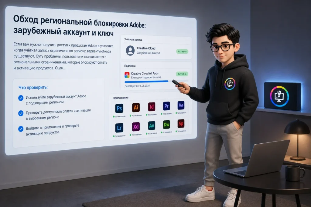 ART настраивает Adobe