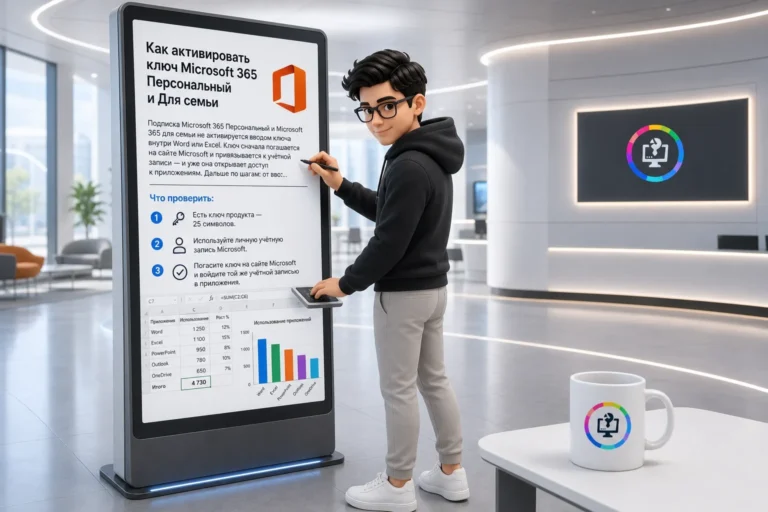 Как активировать ключ Microsoft 365 Персональный и Для семьи