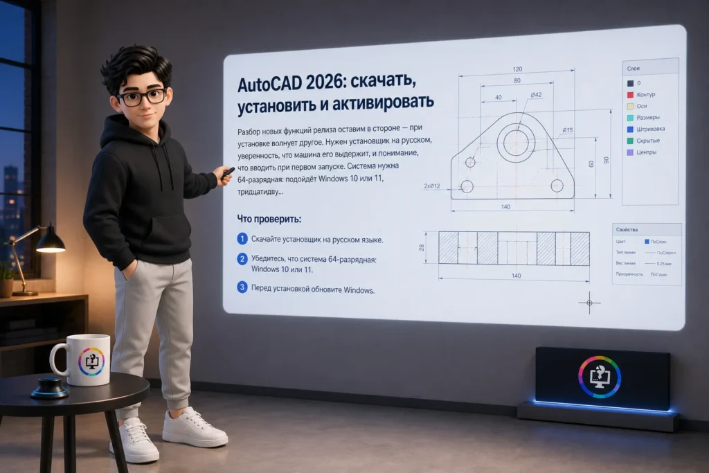 ART настраивает установку AutoCAD