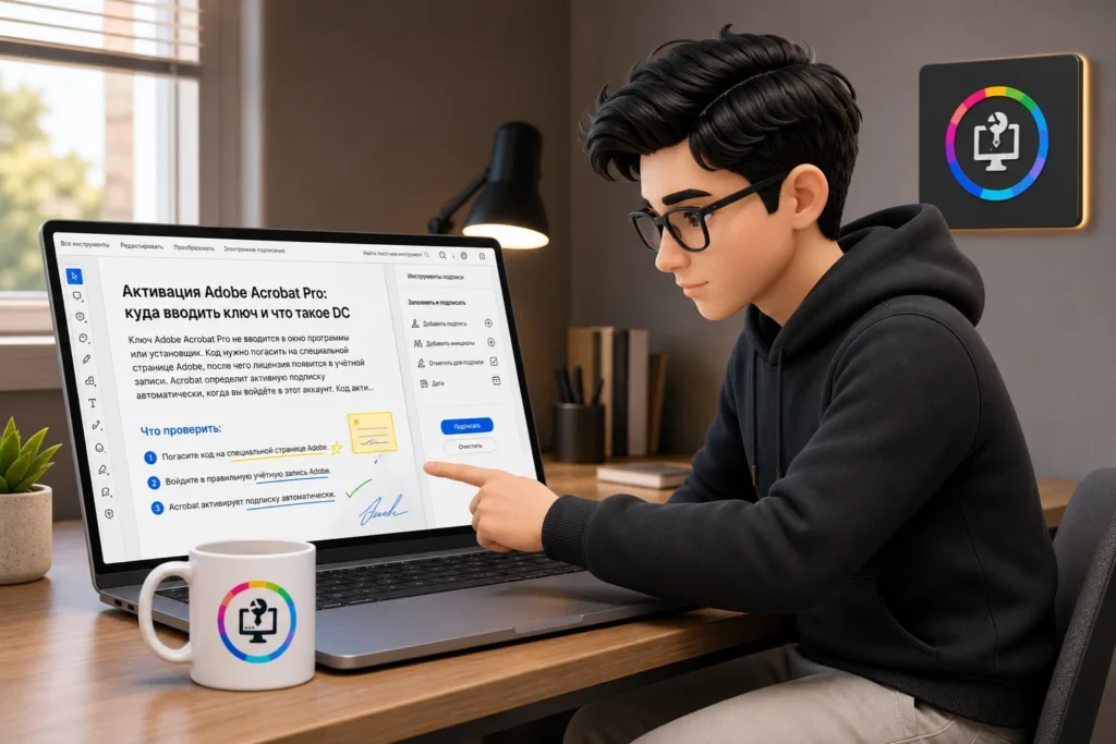 ART проверяет активацию Adobe Acrobat