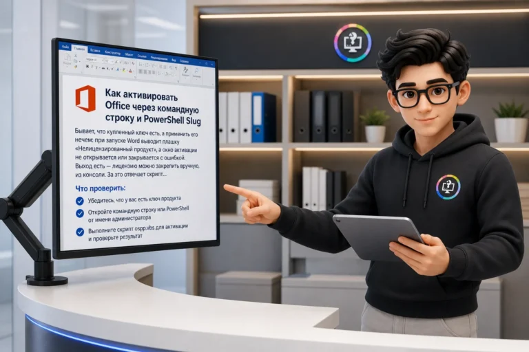 Как активировать Office через командную строку и PowerShell Slug