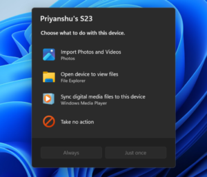 Новый AutoPlay в Windows 11